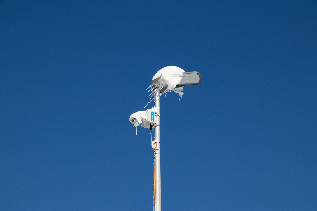 Baustellenkamera MOBOTIX im Winter