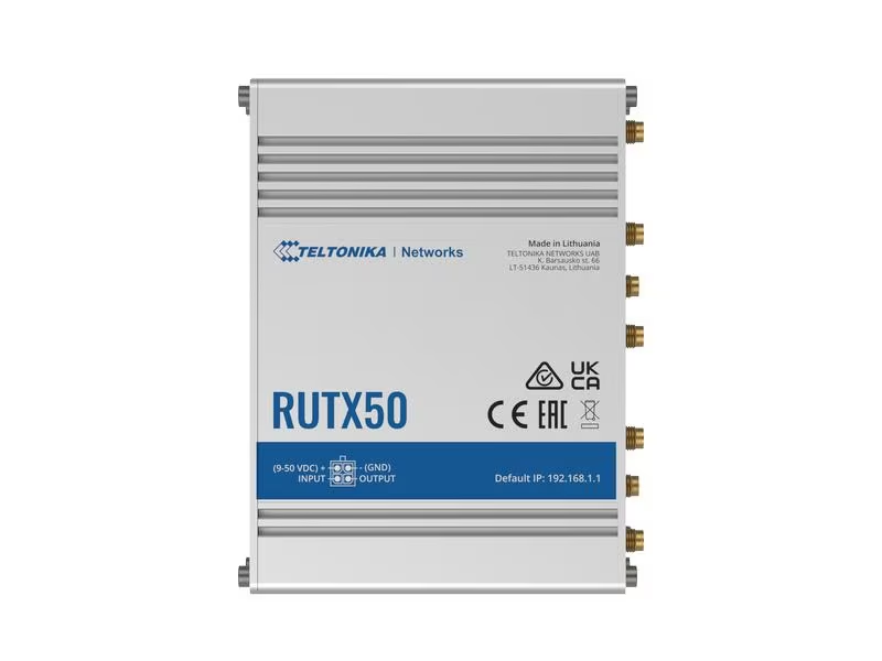 Teltonika LTE-Industrierouter RUTX50 5G, WiFi-5, 5x GE LAN