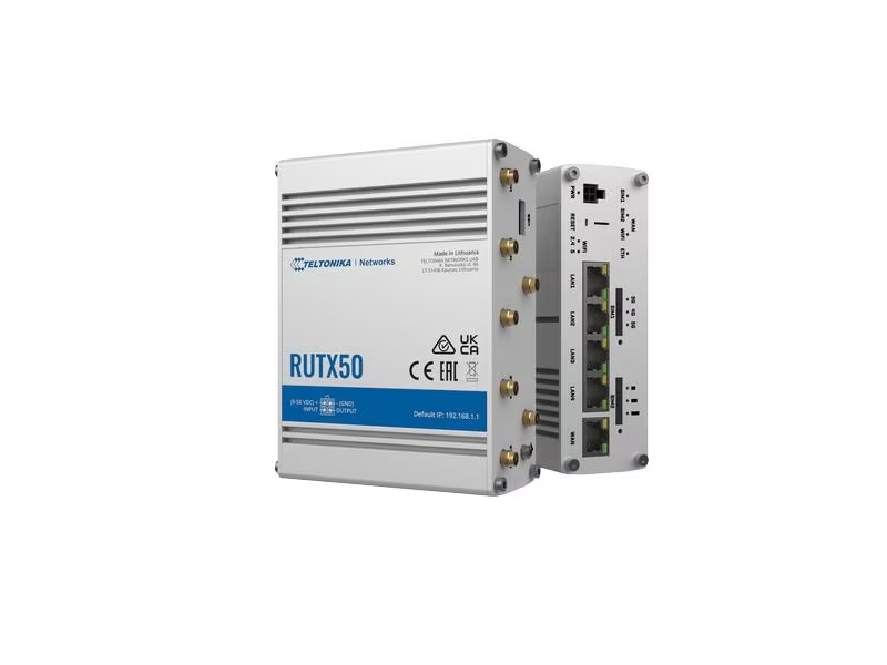 Teltonika LTE-Industrierouter RUTX50 5G, WiFi-5, 5x GE LAN