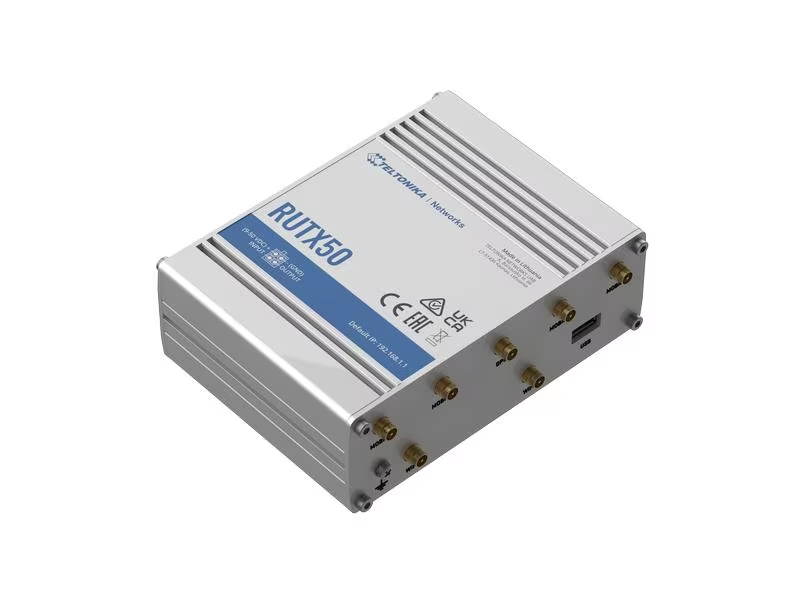 Teltonika LTE-Industrierouter RUTX50 5G, WiFi-5, 5x GE LAN