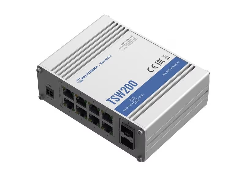 Teltonika PoE+ Switch TSW200 10 Port Teltonika PoE+ Switch TSW200 10 Port