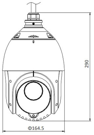 Hikvision PTZ-Speeddome Kamera 2DE4425IW